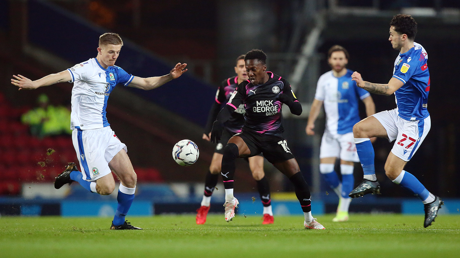 Siriki Dembele in action against Blackburn Rovers