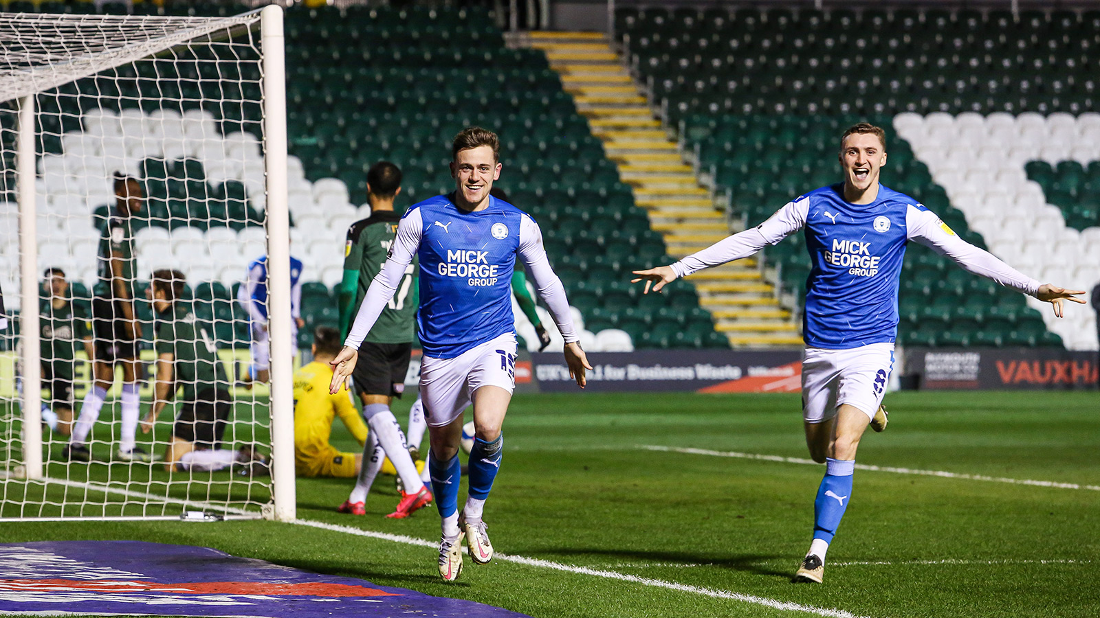 23rd February '21 | Sammie Szmodics and Jack Taylor find the camera during the impressive 3-0 away win at Plymouth Argyle