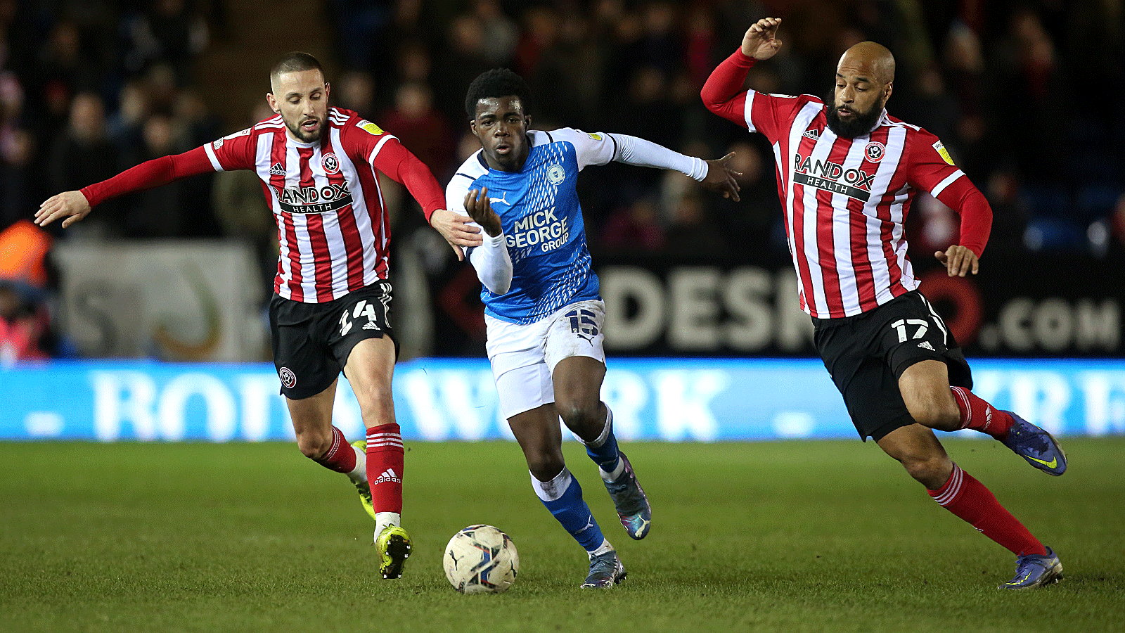 Kwame Poku in action against Sheffield United