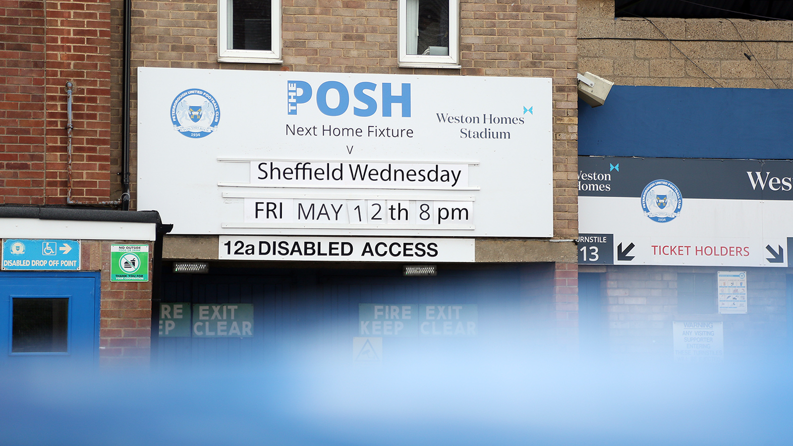 Posh v Sheffield Wednesday