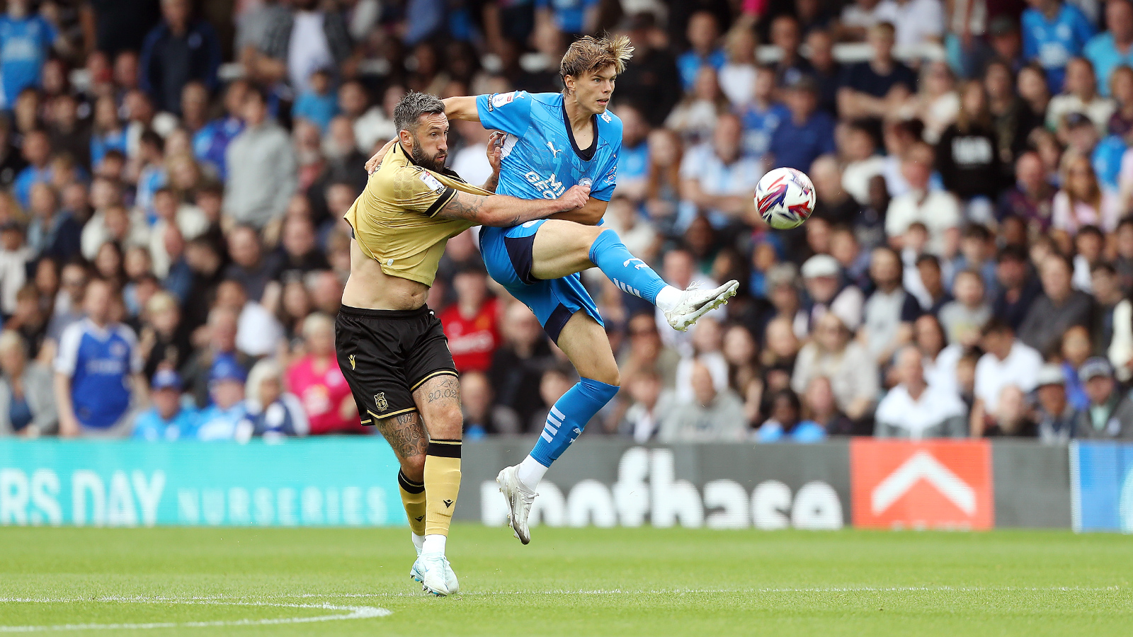 Action between Posh and Wrexham