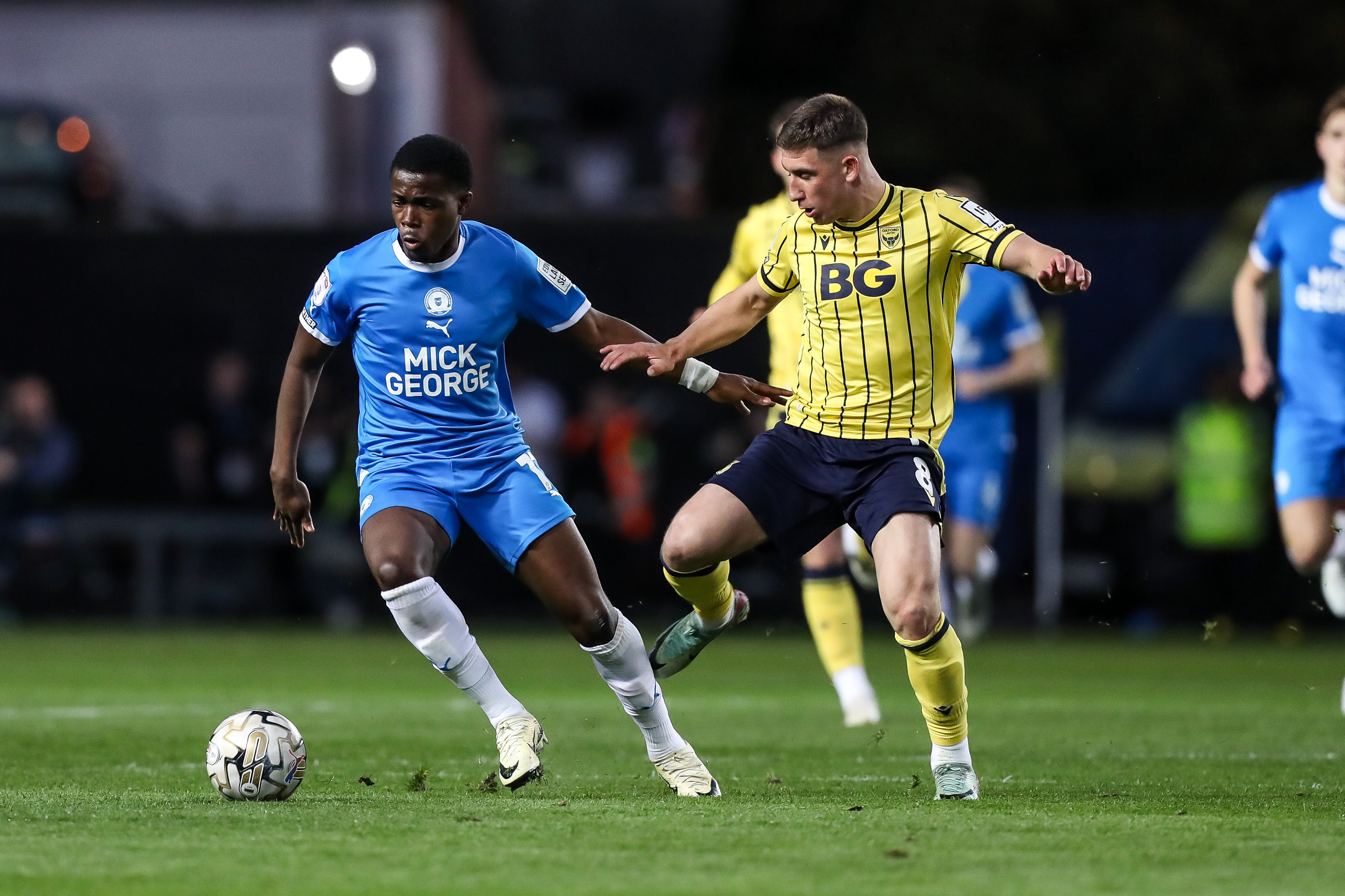 Cameron Brannagan in action for Oxford against Posh last season