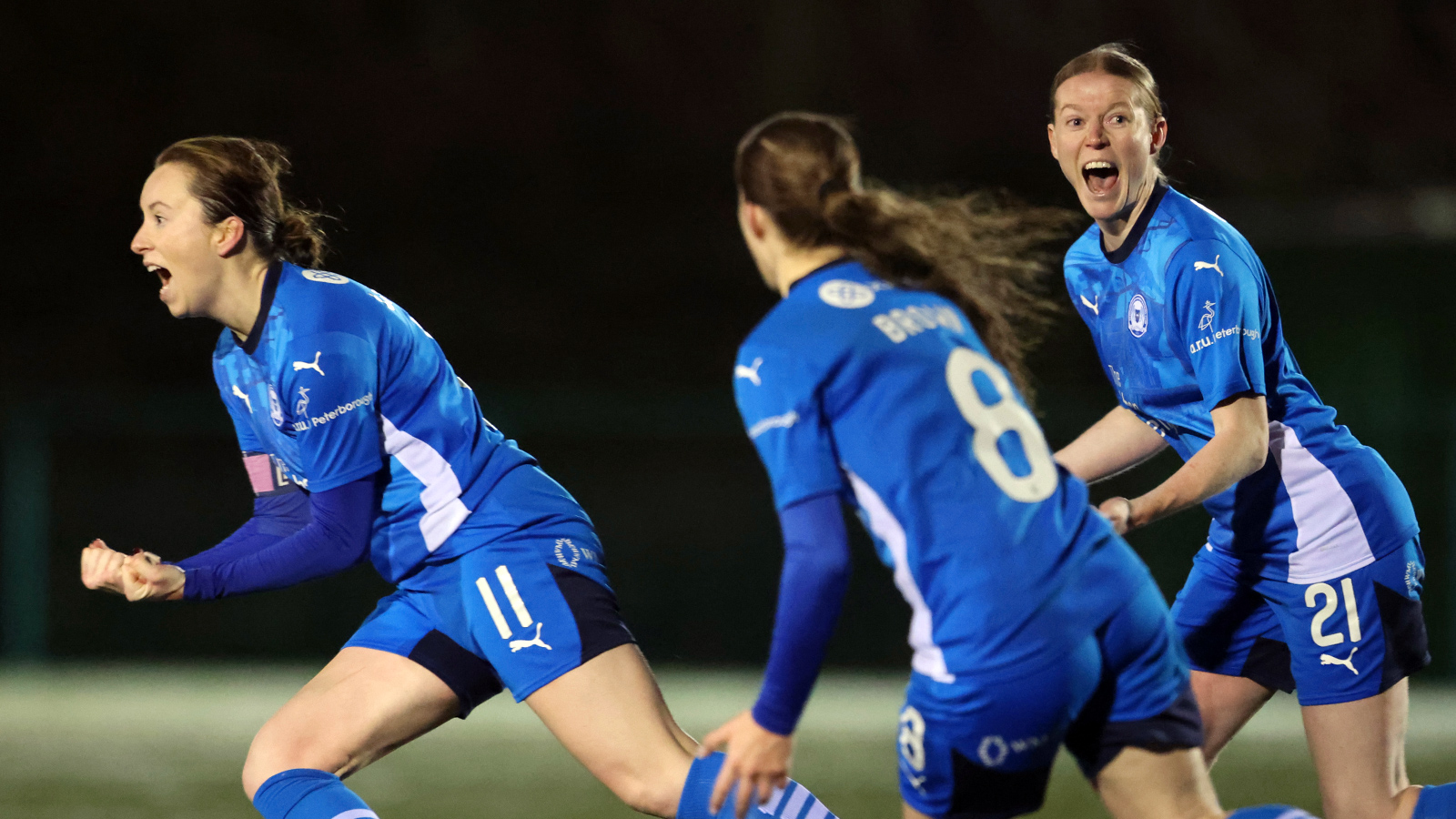 Megan Lawlor celebrates scoring