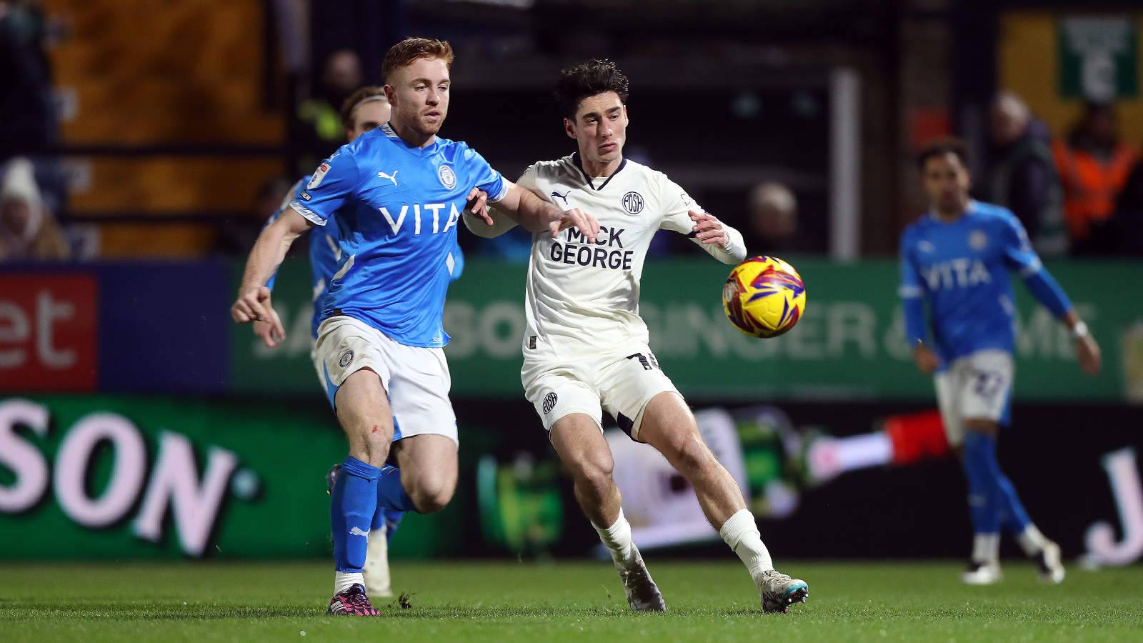 Action between Stockport County and Posh