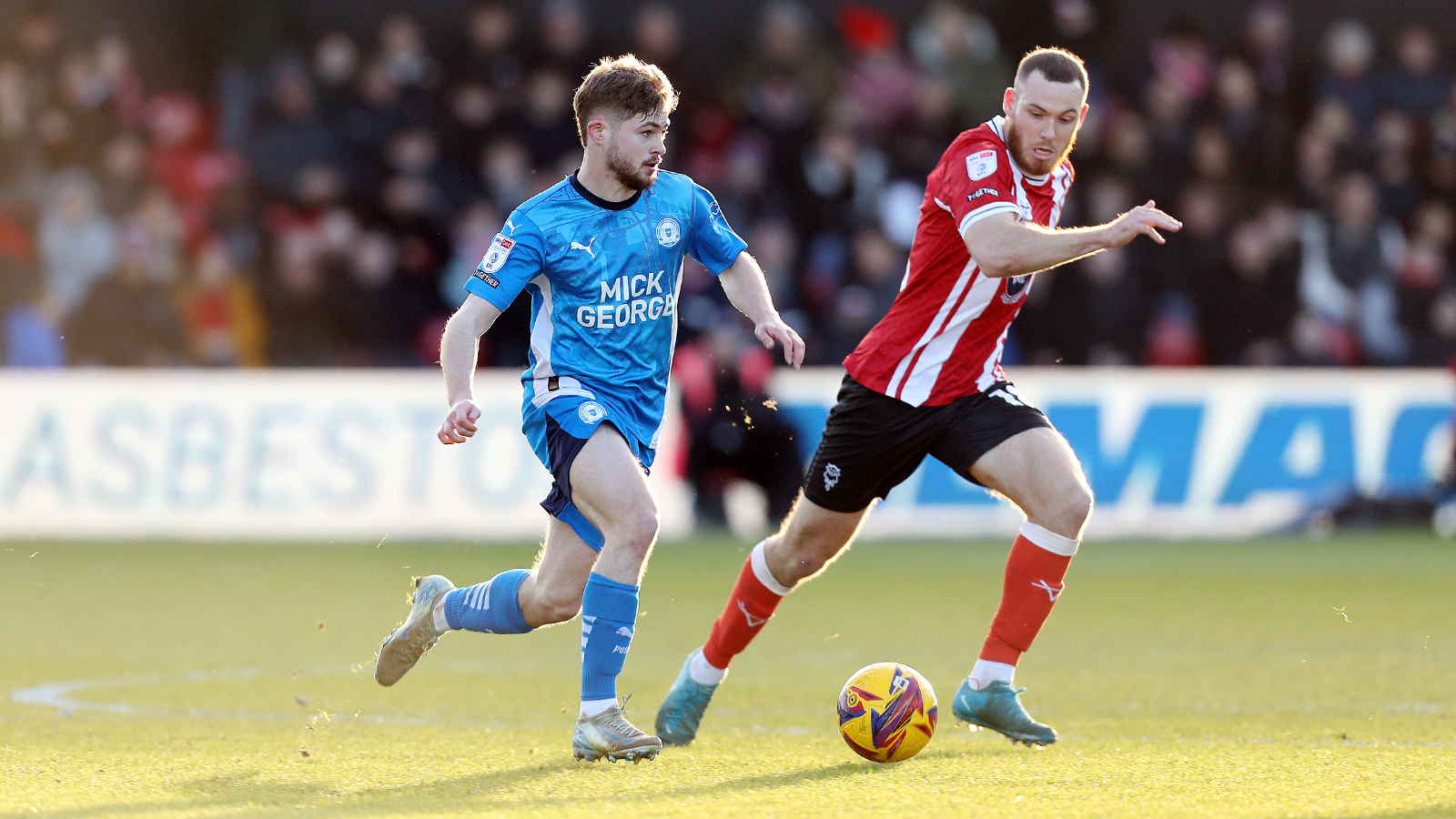 Action between Posh and Lincoln City