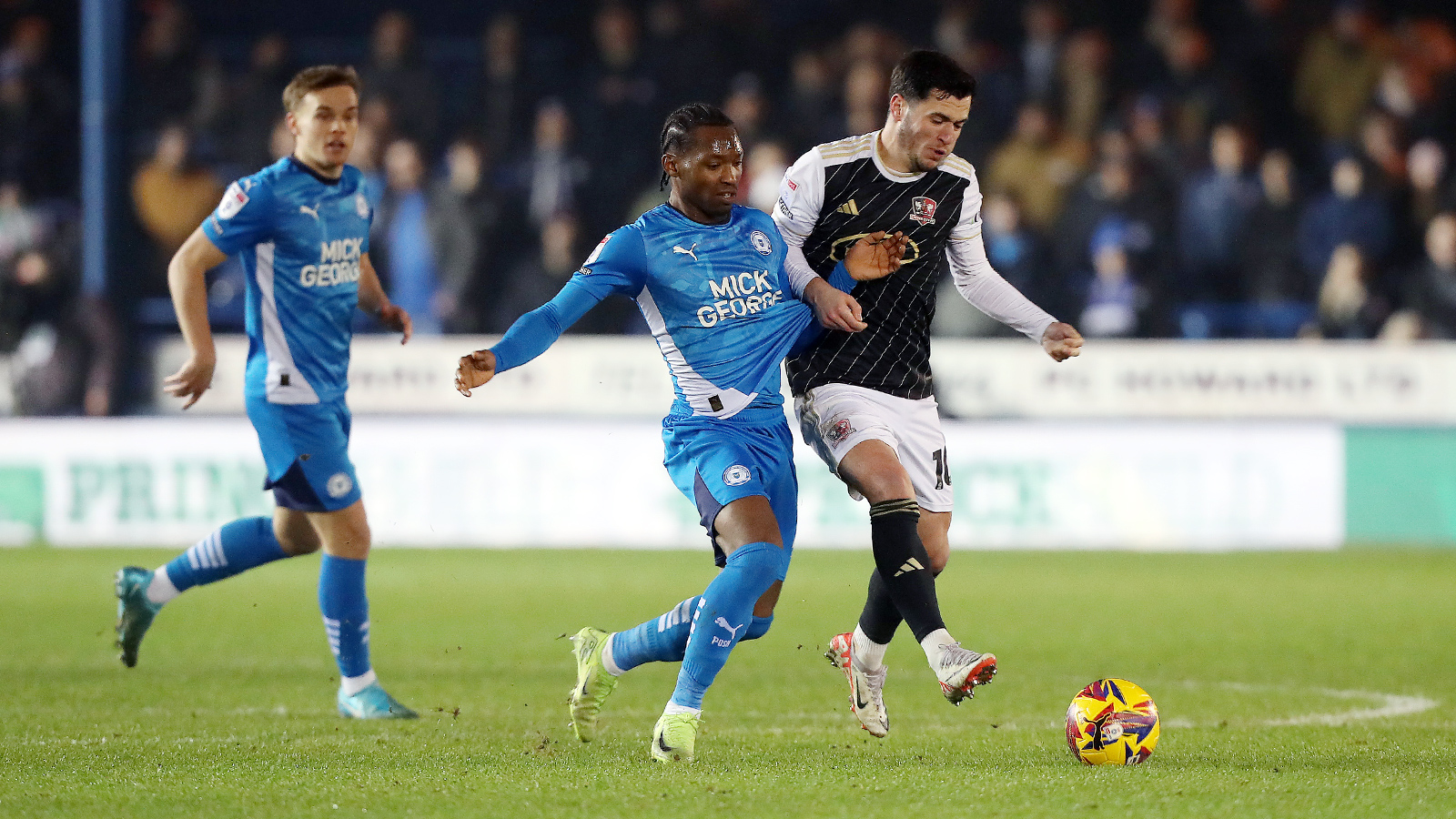 Action between Posh and Exeter City