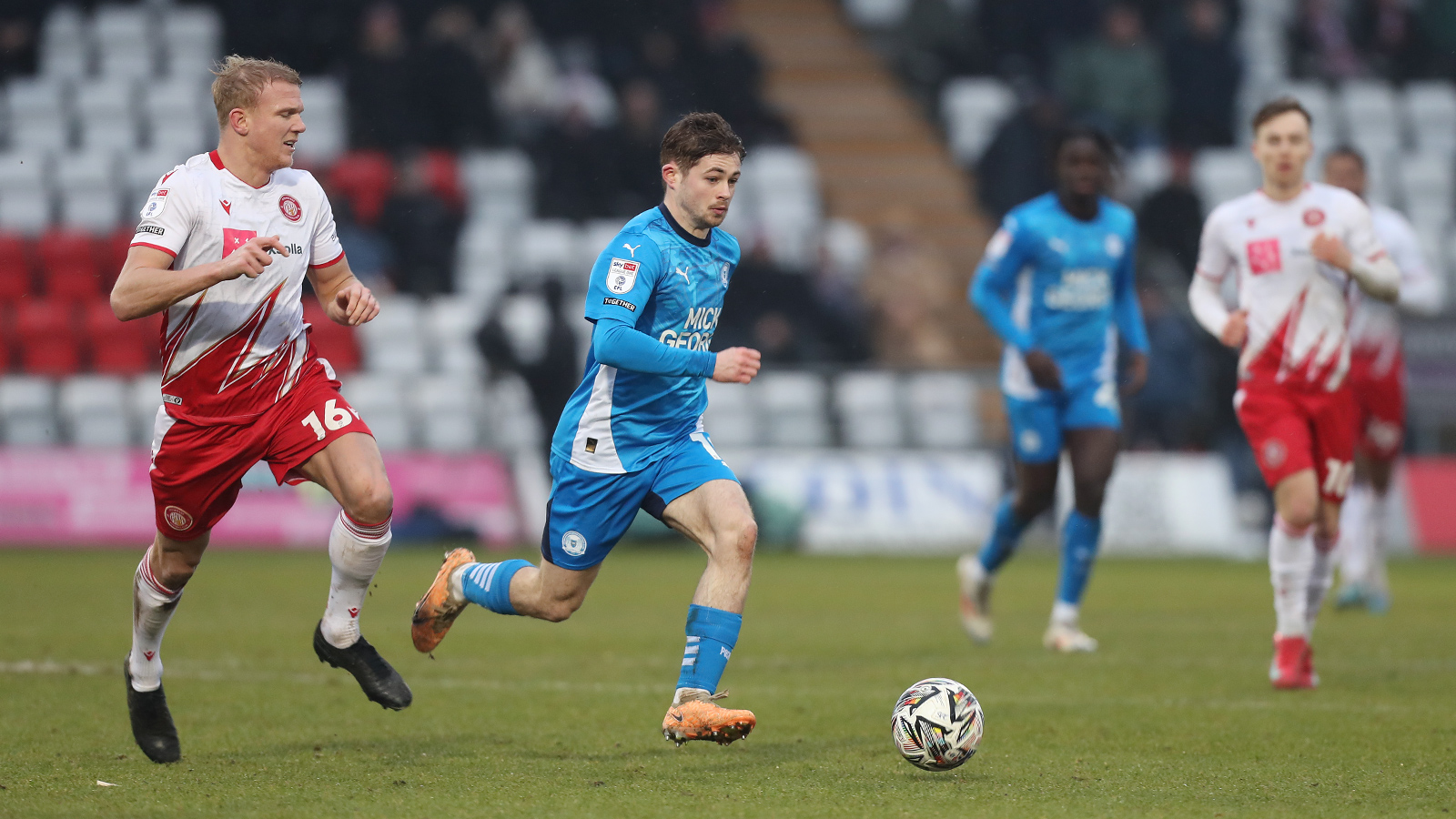 Action between Posh and Stevenage