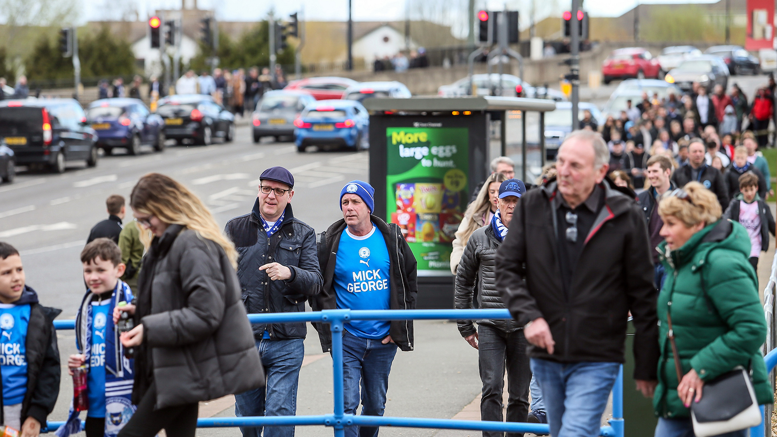 Posh fans arrive