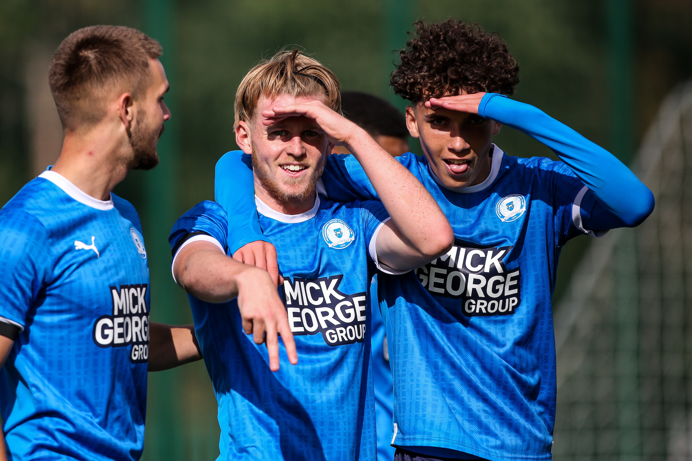 Posh U21s players celebrate