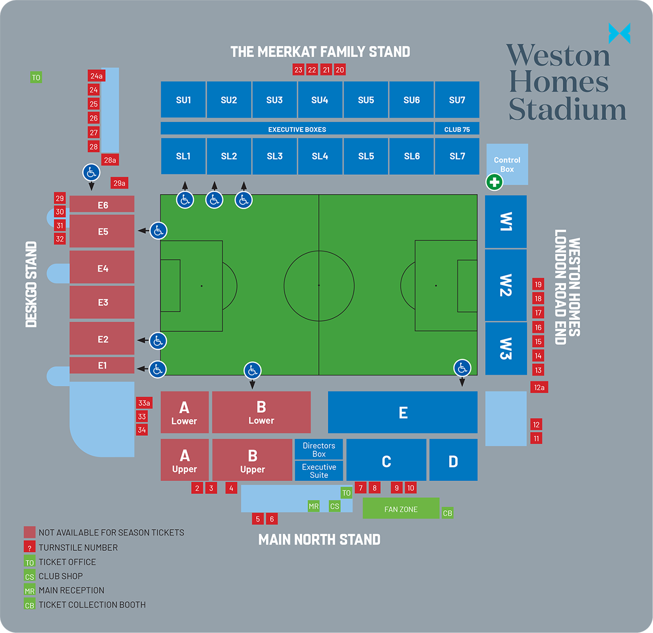 Weston Homes Stadium Plan