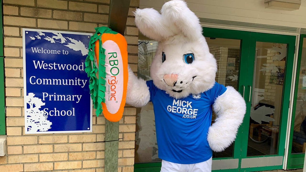 Posh Visit Westwood Primary School Peterborough United The Posh