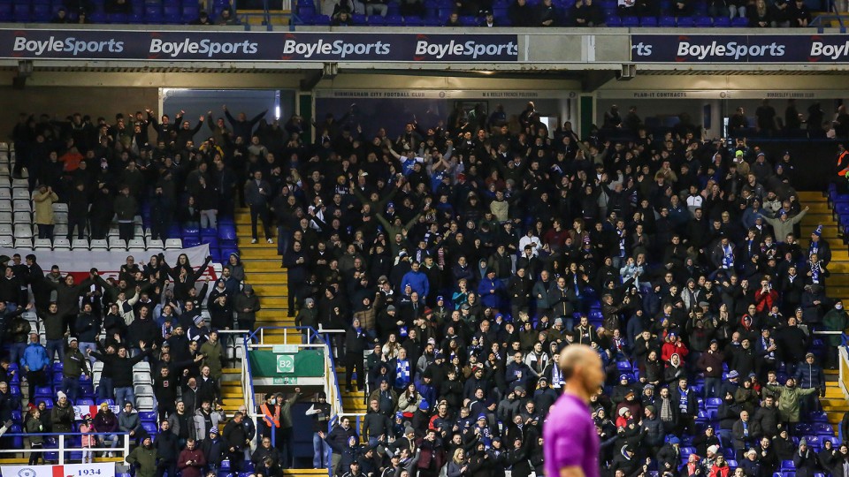 Posh Fans at Birmingham City