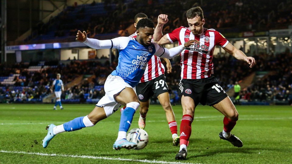 Posh v Sheffield United - 29/01/2022