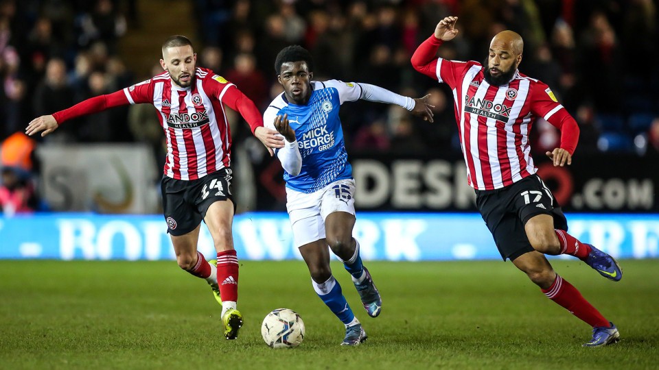 Posh v Sheffield United - 29/01/2022