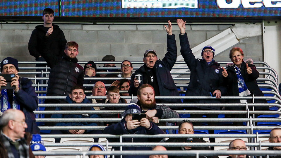 Posh Fans v Cardiff City - 09/02/2022