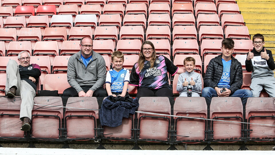 Posh Fans at Barnsley