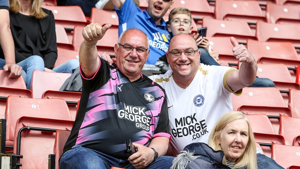 Posh Fans at Barnsley