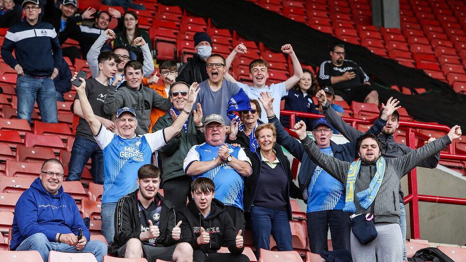Posh Fans at Barnsley