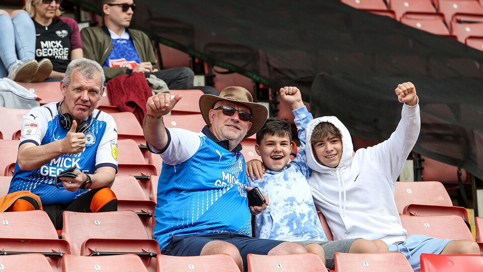 Posh Fans at Barnsley