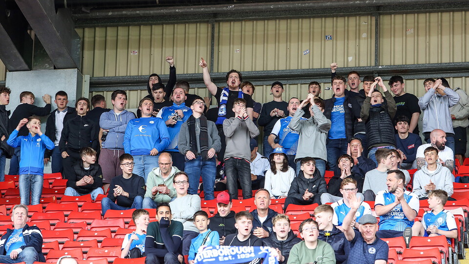 Posh Fans at Barnsley