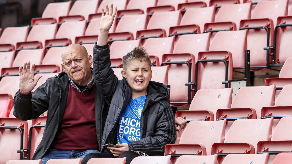 Posh Fans at Barnsley