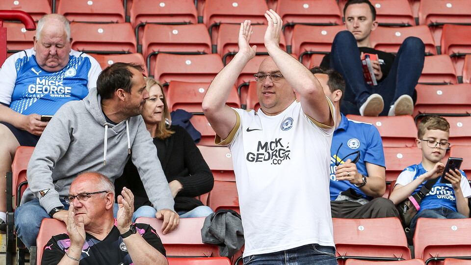 Posh Fans at Barnsley