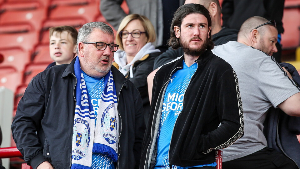 Posh Fans at Barnsley