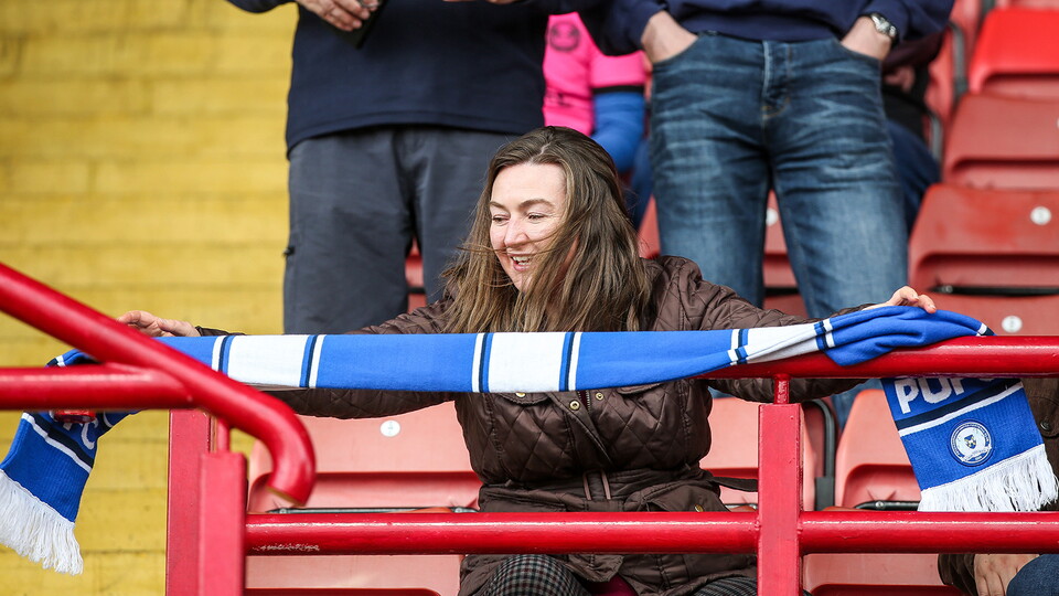 Posh Fans at Barnsley