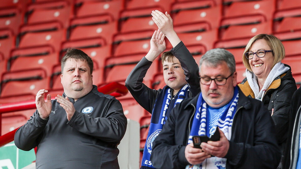 Posh Fans at Barnsley