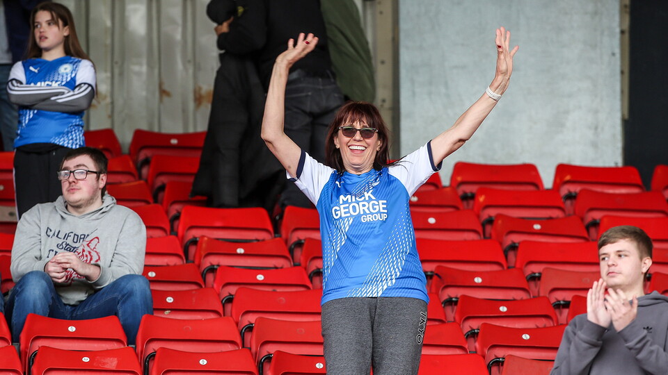 Posh Fans at Barnsley