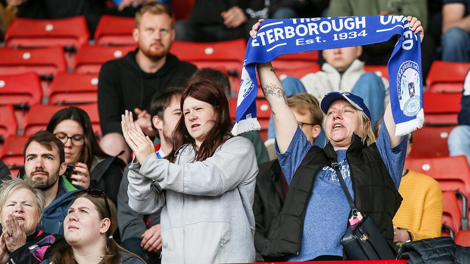 Posh Fans at Barnsley