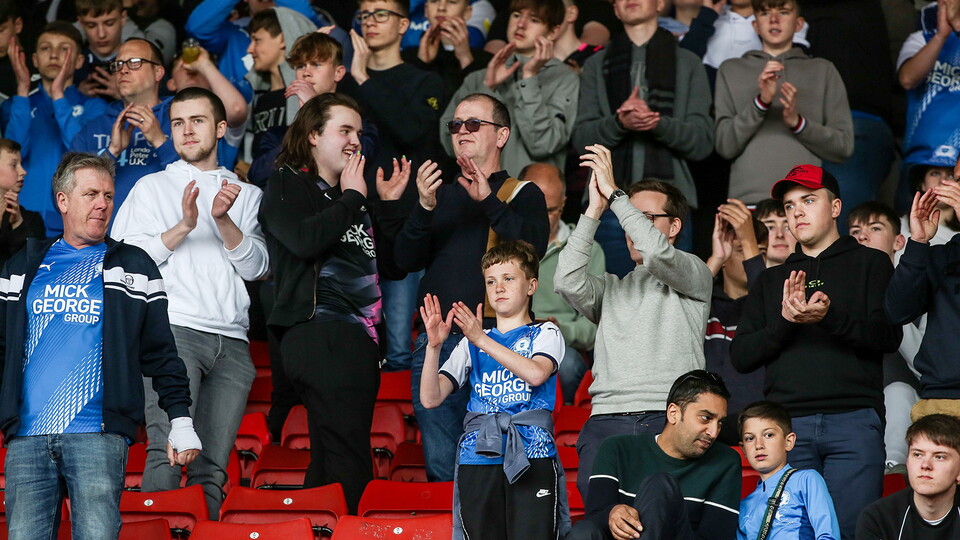 Posh Fans at Barnsley
