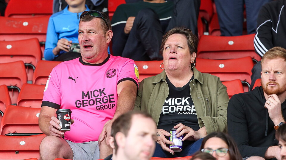 Posh Fans at Barnsley