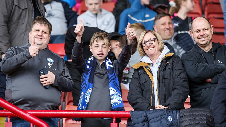 Posh Fans at Barnsley