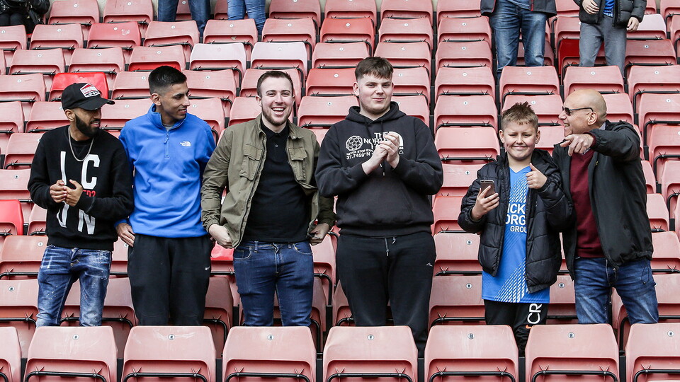 Posh Fans at Barnsley
