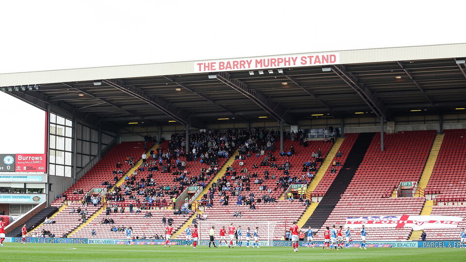 Posh Fans at Barnsley