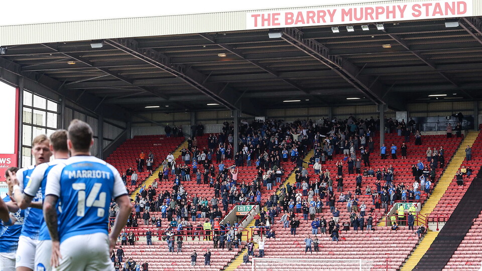 Posh Fans at Barnsley