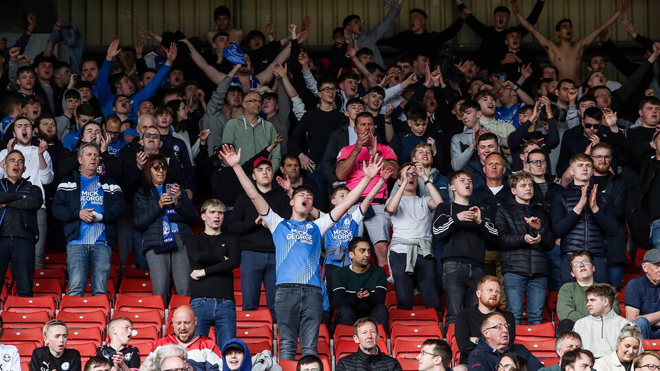 Posh Fans at Barnsley