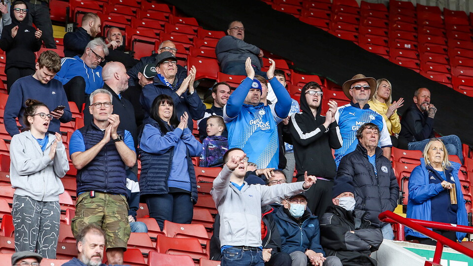 Posh Fans at Barnsley