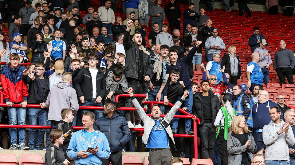 Posh Fans at Barnsley