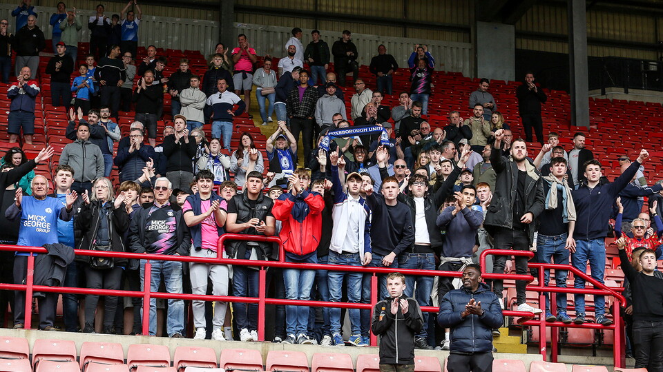 Posh Fans at Barnsley