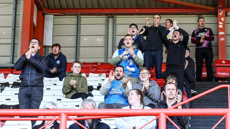 Posh Fans at Bristol City