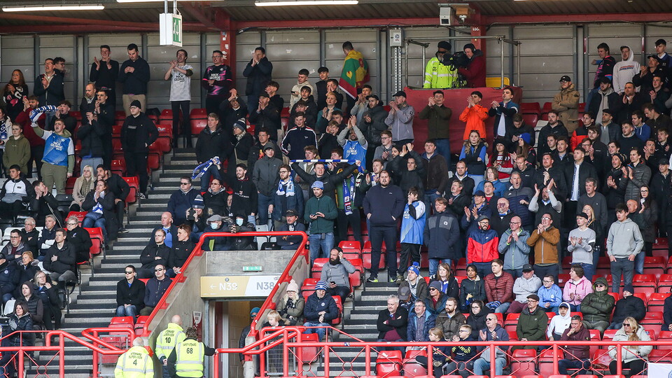 Posh Fans at Bristol City
