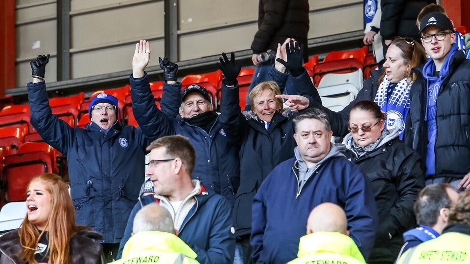Posh Fans at Bristol City