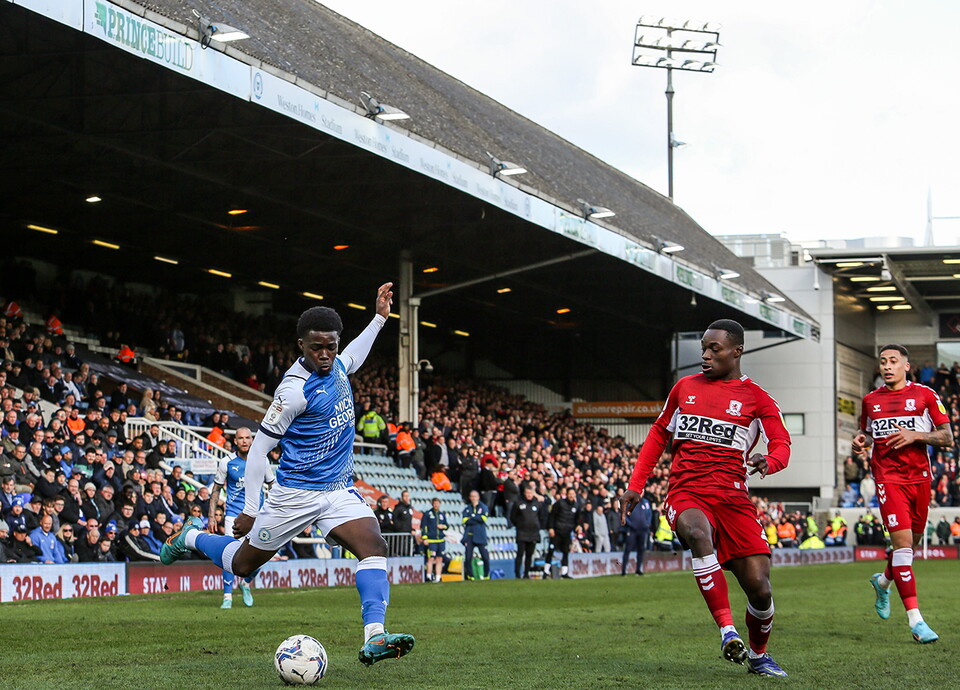 Posh v Middlesbrough - 02/04/2022