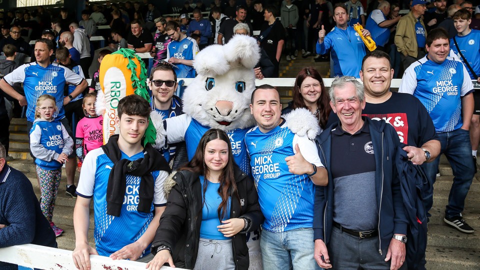 Posh Fans v Blackpool - 07/05/2022