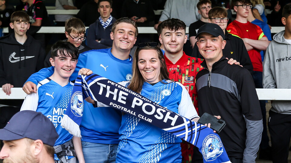 Posh Fans v Blackpool - 07/05/2022