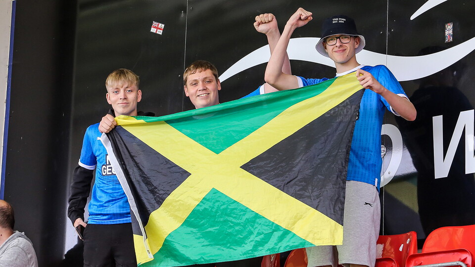 Posh fans at Cheltenham Town