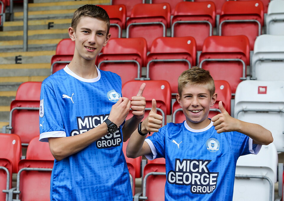 Posh fans at Cheltenham Town