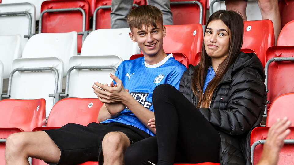 Posh fans at Cheltenham Town